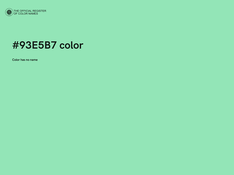 #93E5B7 color image