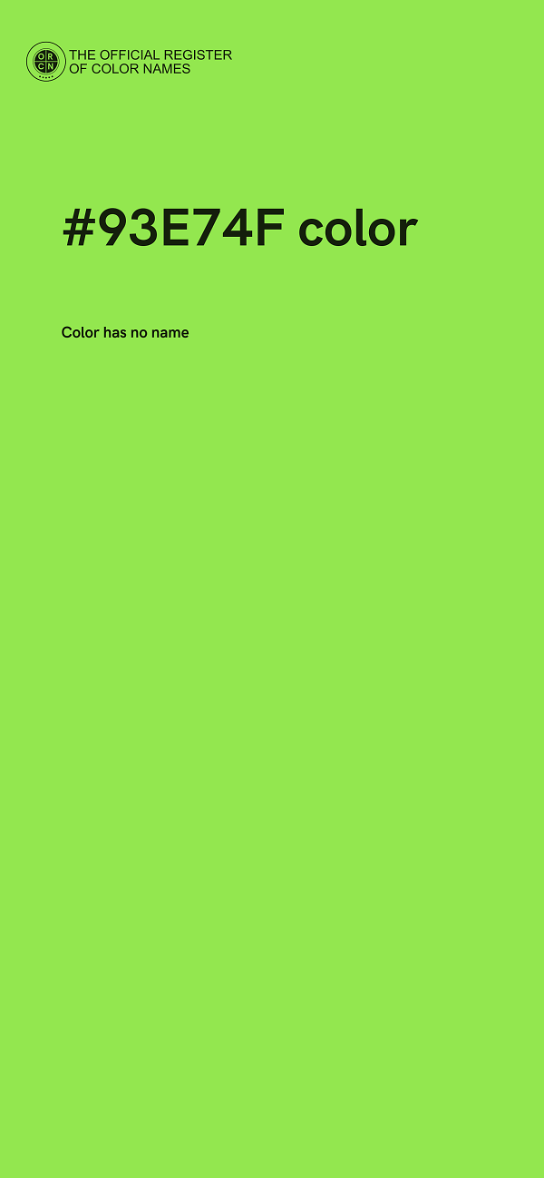 #93E74F color image