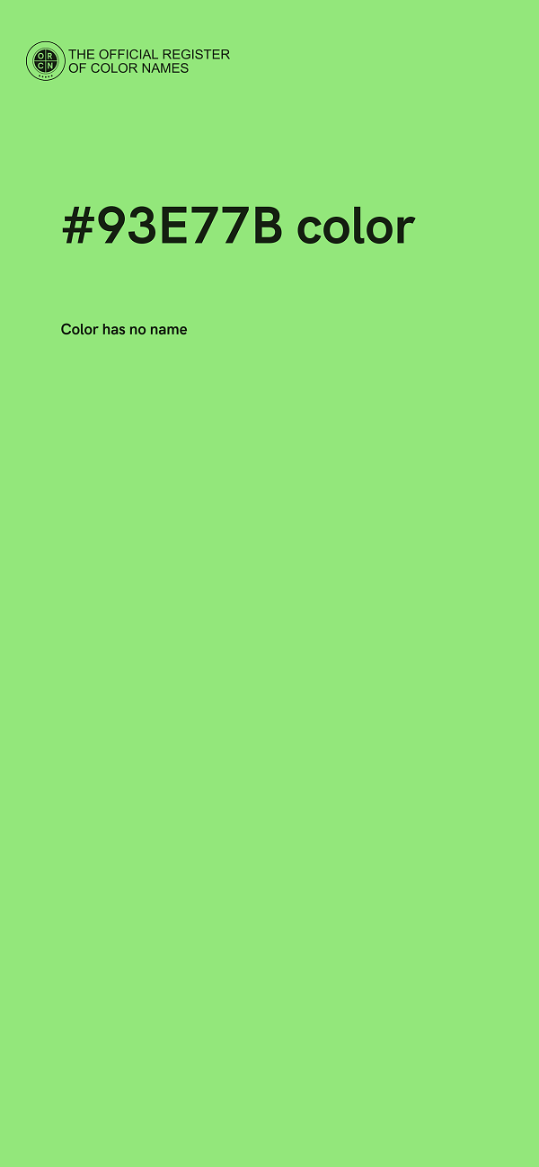 #93E77B color image