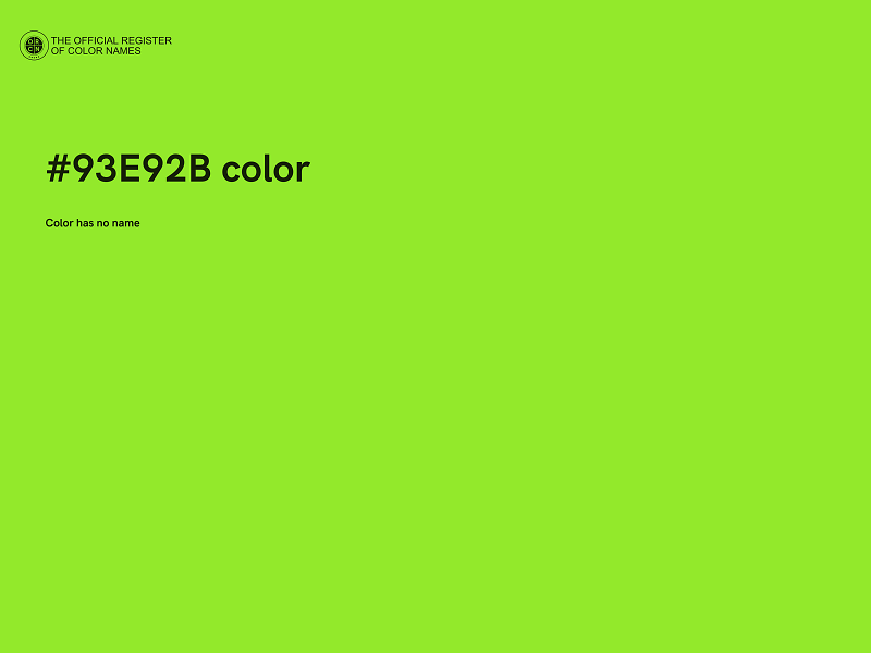 #93E92B color image