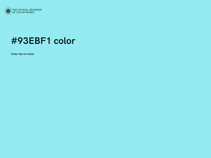 #93EBF1 color image
