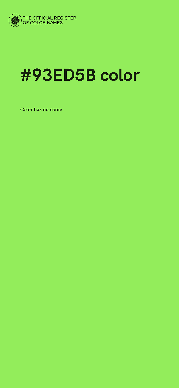 #93ED5B color image