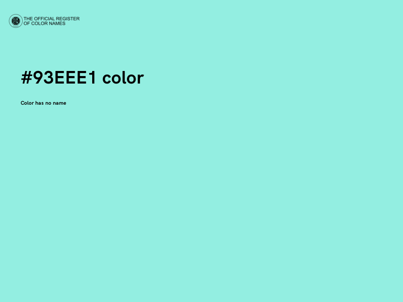 #93EEE1 color image