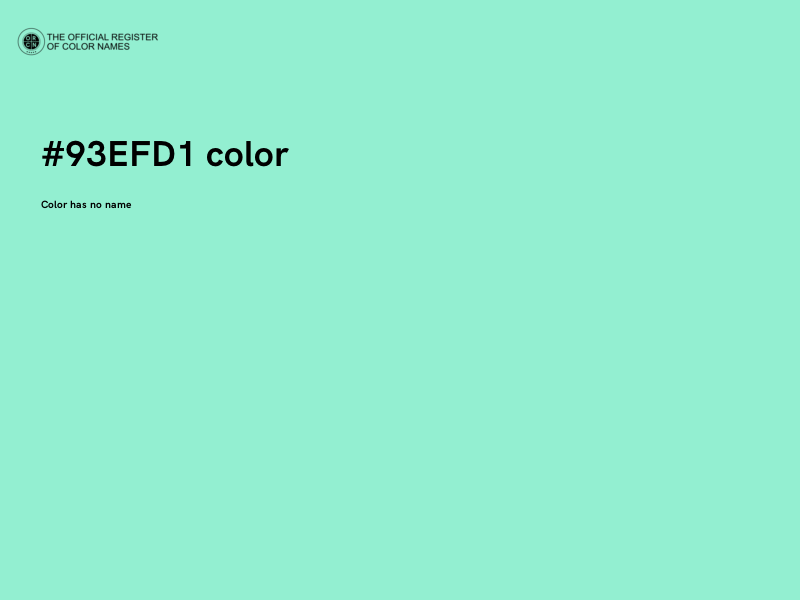 #93EFD1 color image