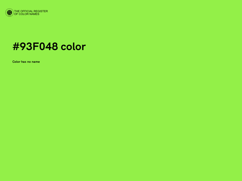 #93F048 color image