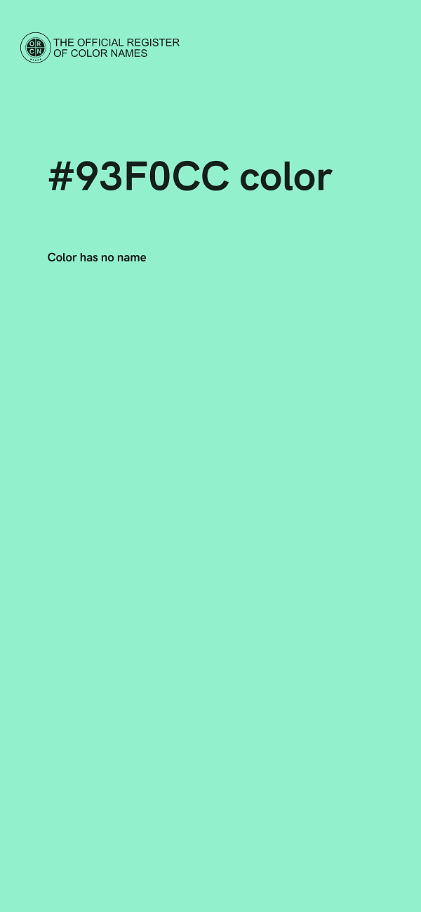 #93F0CC color image