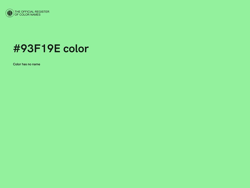 #93F19E color image