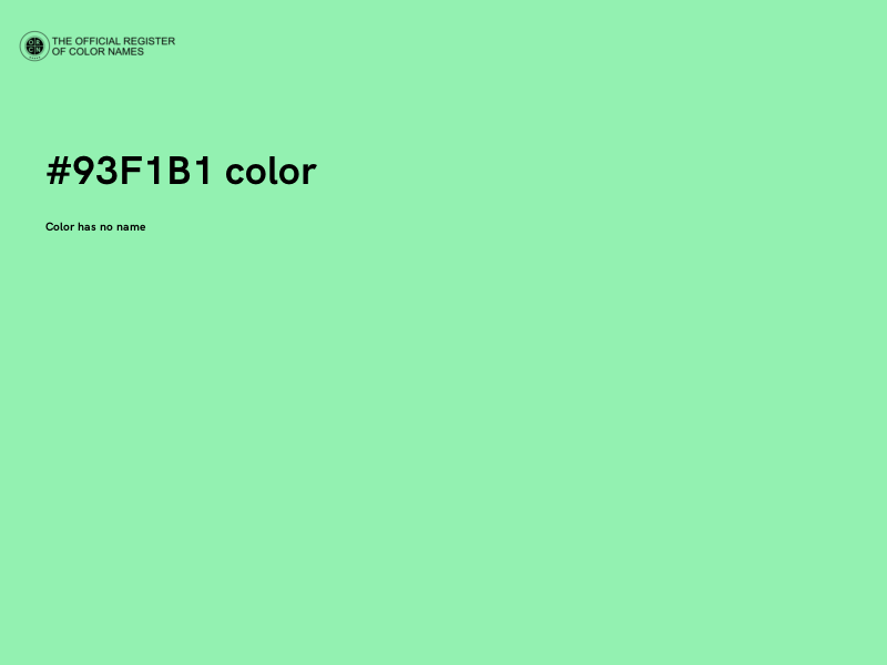 #93F1B1 color image