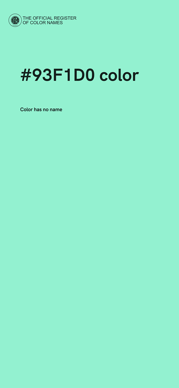 #93F1D0 color image