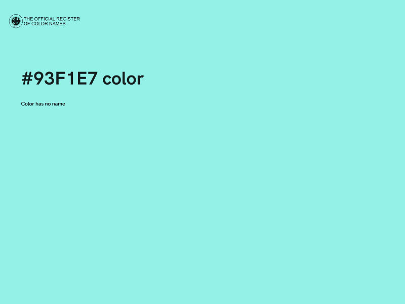 #93F1E7 color image
