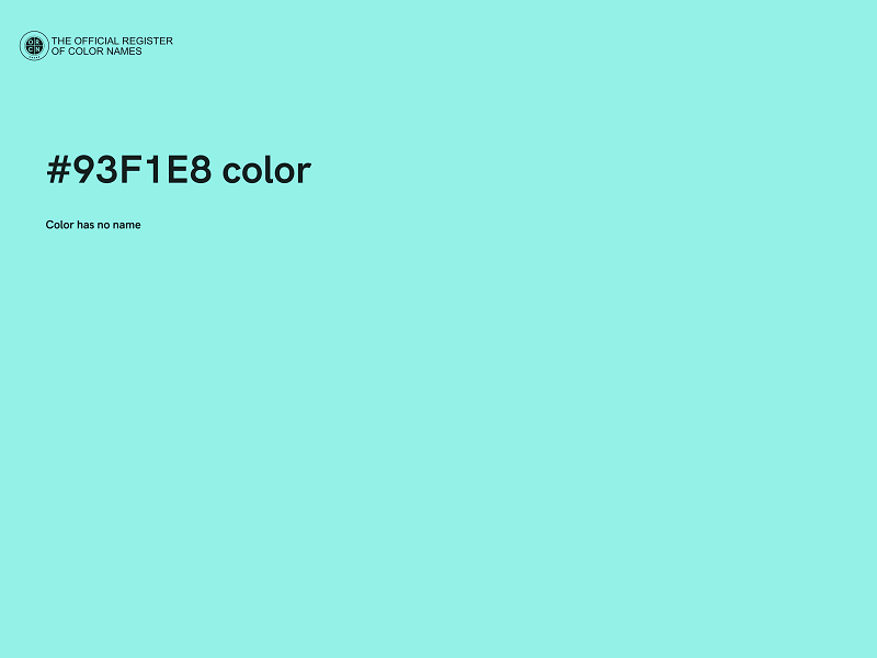 #93F1E8 color image