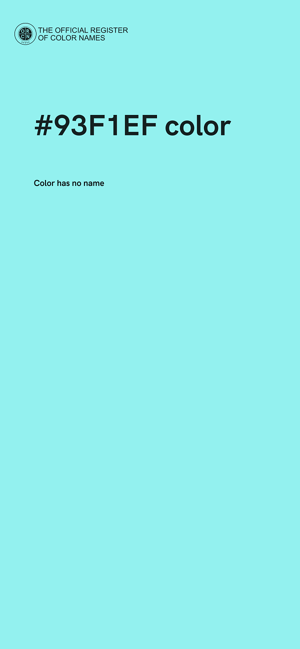 #93F1EF color image