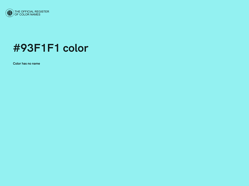 #93F1F1 color image