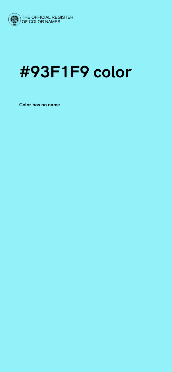 #93F1F9 color image