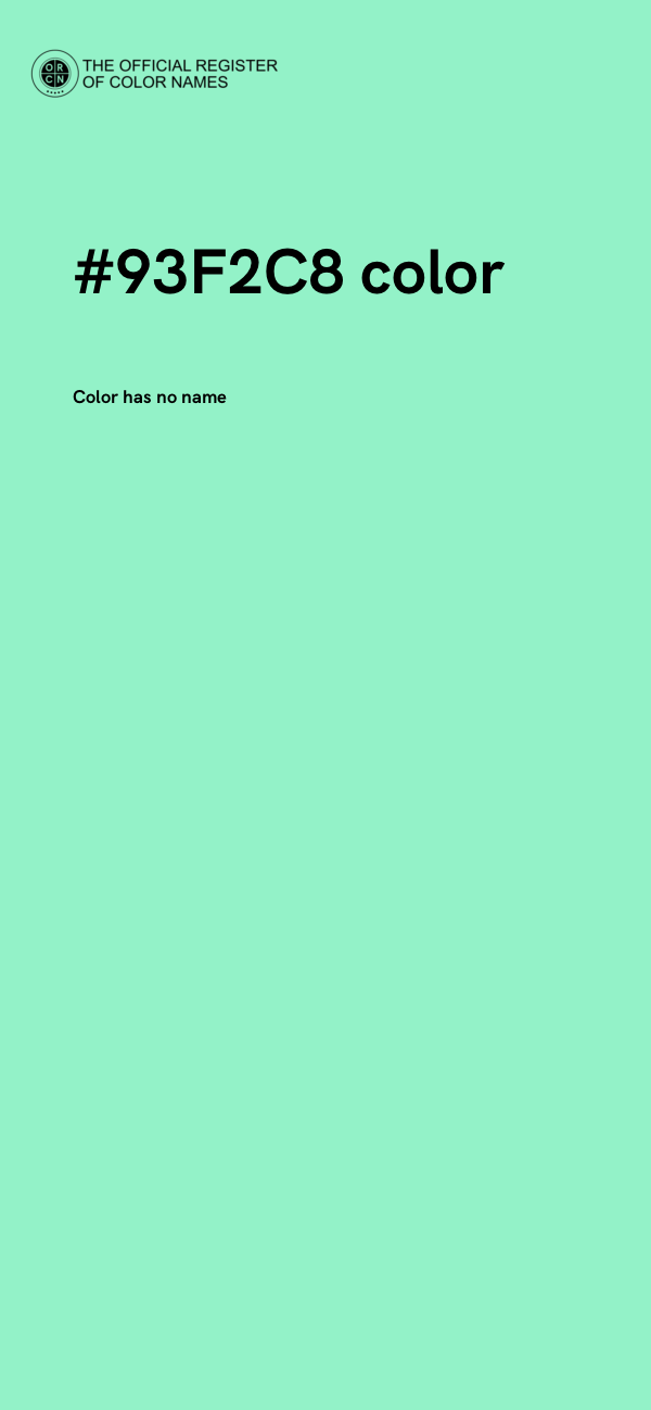 #93F2C8 color image