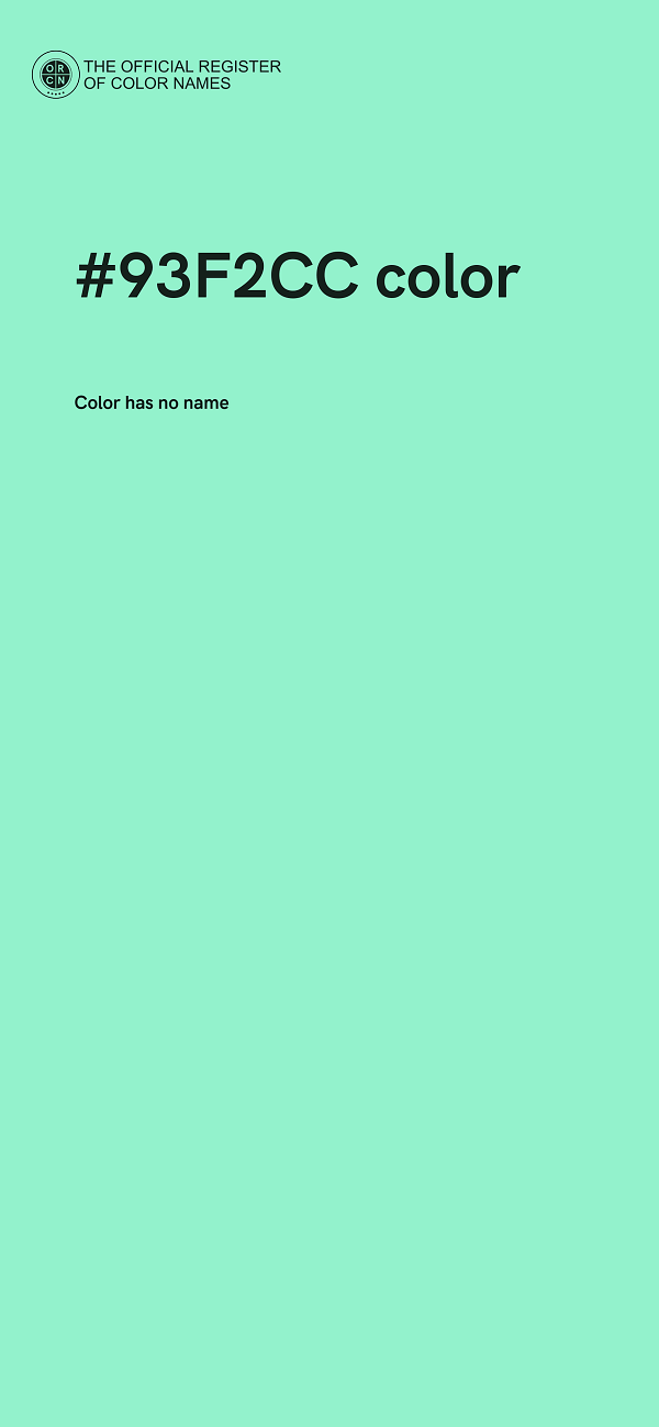 #93F2CC color image