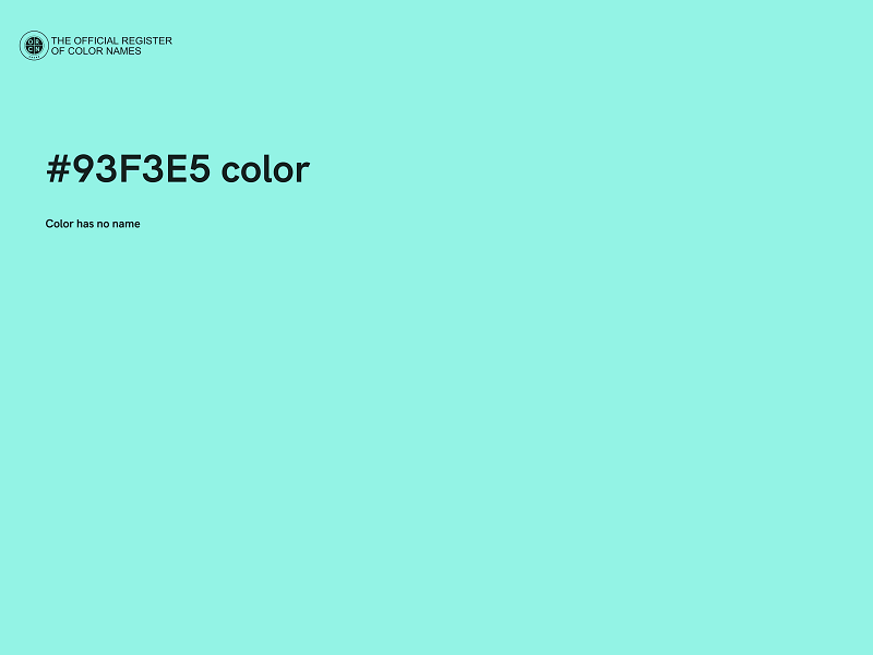 #93F3E5 color image