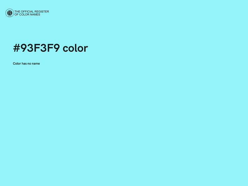 #93F3F9 color image