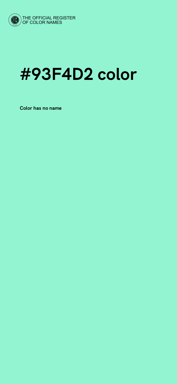 #93F4D2 color image