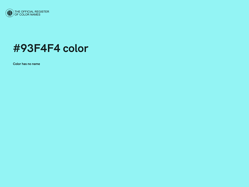 #93F4F4 color image