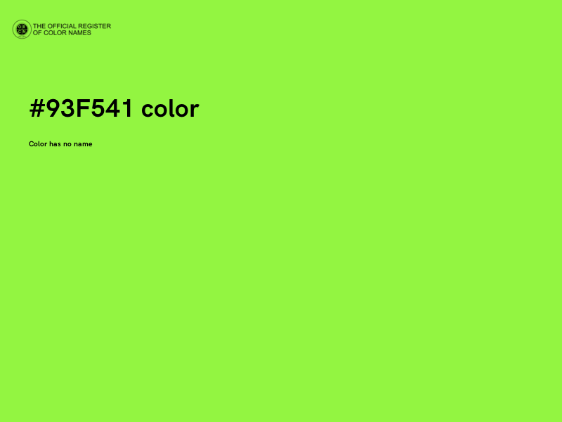 #93F541 color image