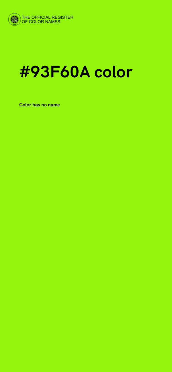 #93F60A color image