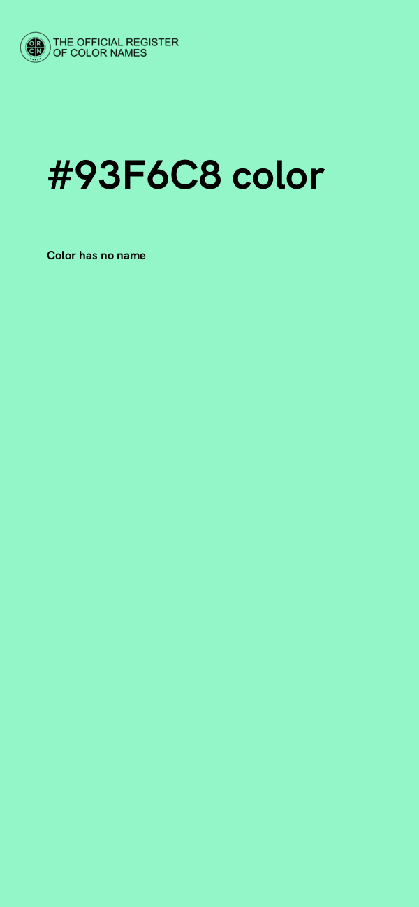 #93F6C8 color image