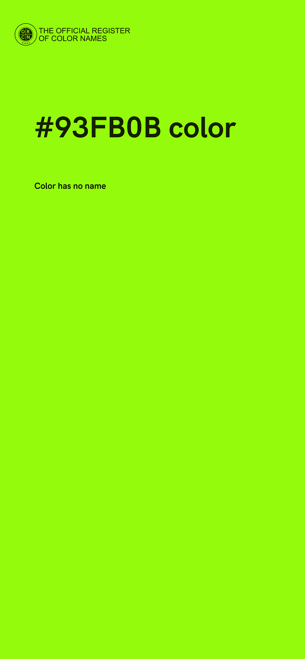 #93FB0B color image