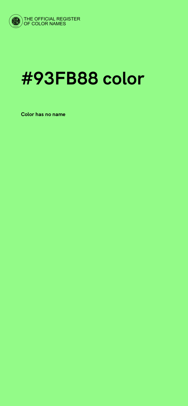 #93FB88 color image