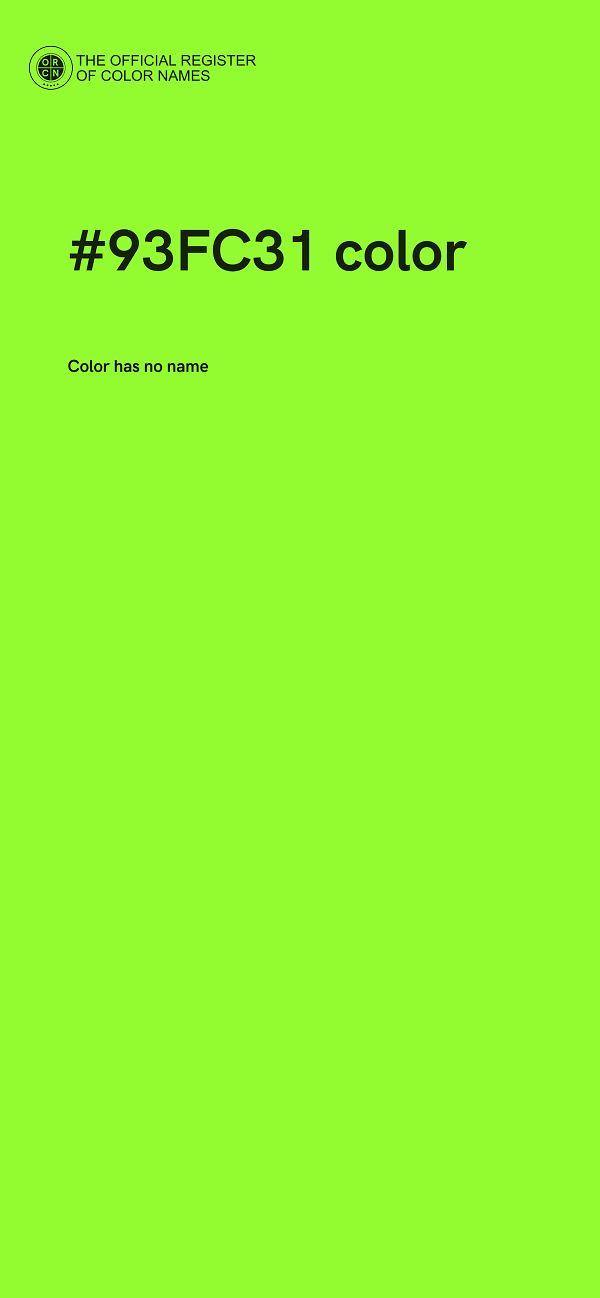 #93FC31 color image