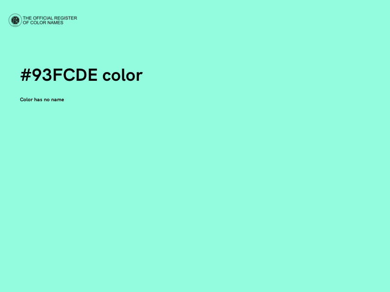 #93FCDE color image