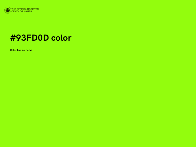 #93FD0D color image