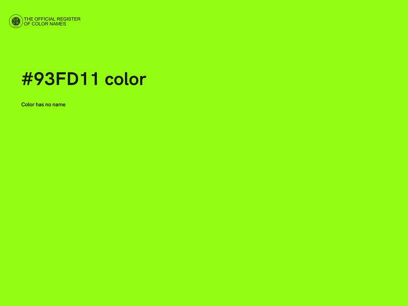 #93FD11 color image