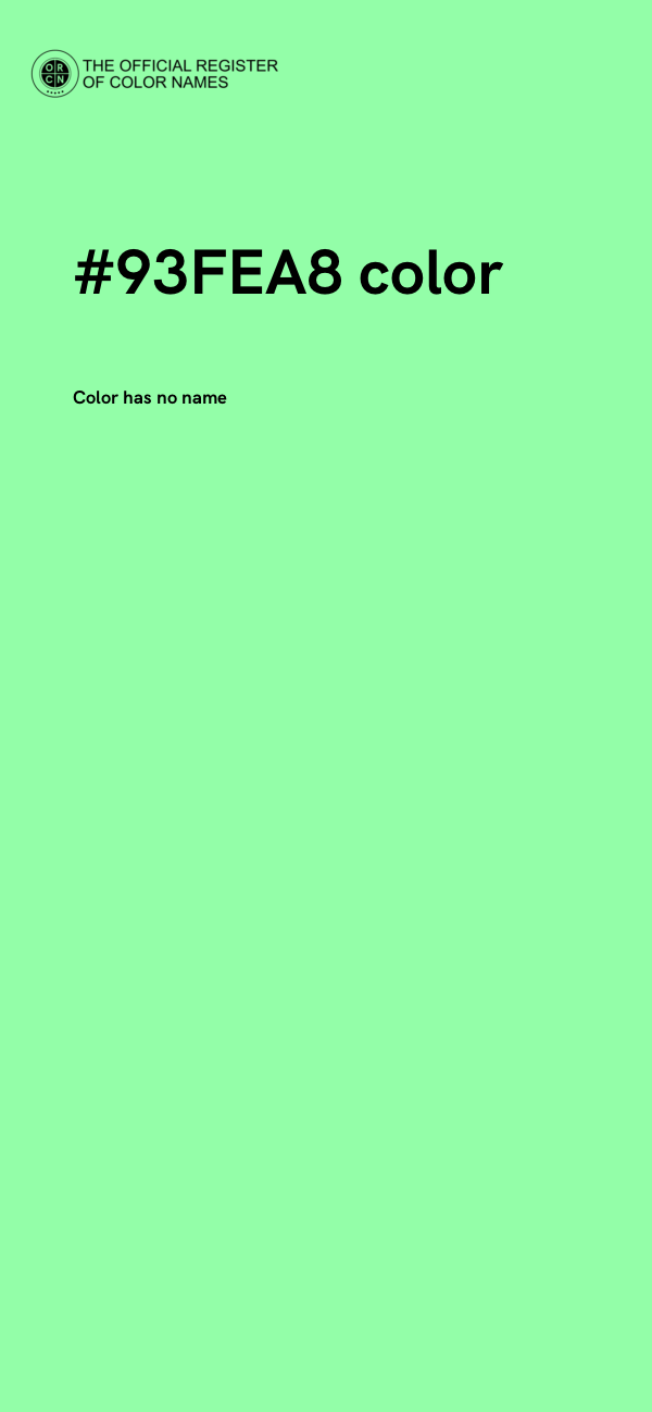 #93FEA8 color image