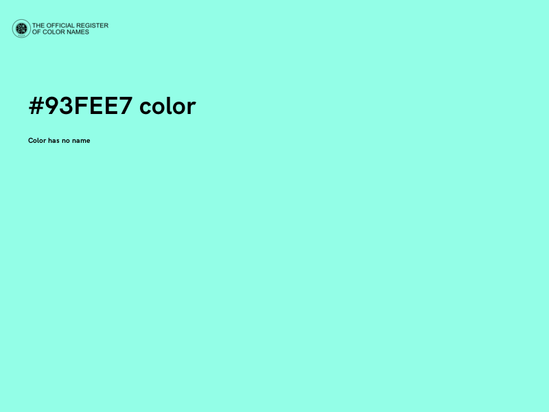 #93FEE7 color image