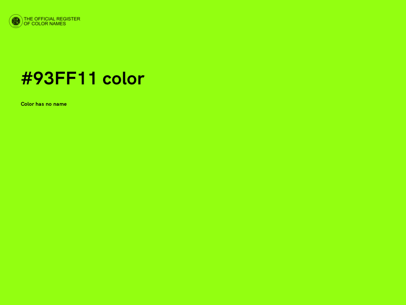 #93FF11 color image