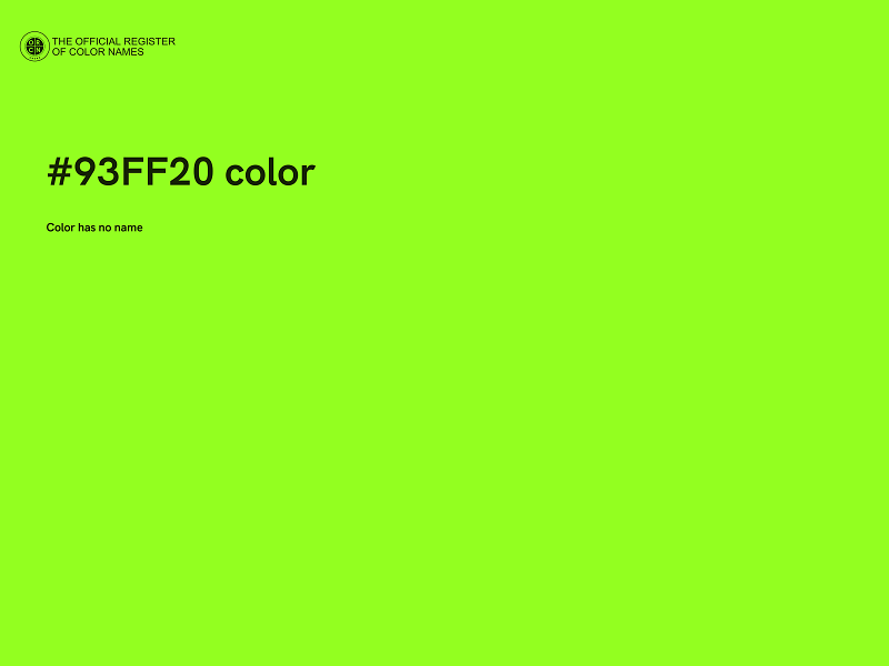 #93FF20 color image