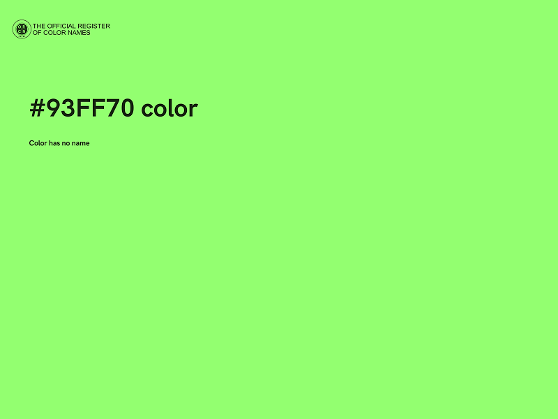 #93FF70 color image