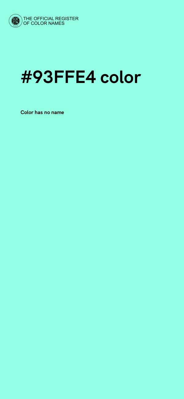 #93FFE4 color image