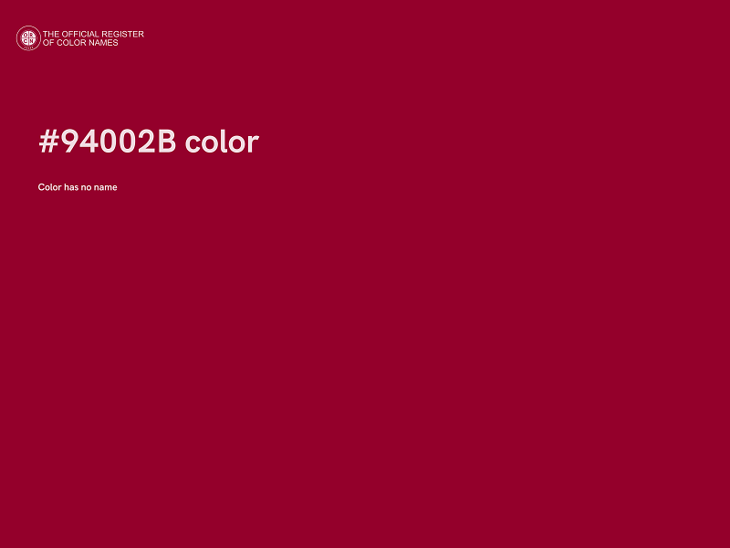 #94002B color image