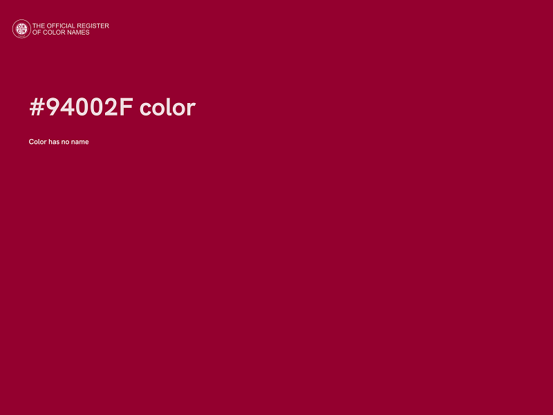 #94002F color image