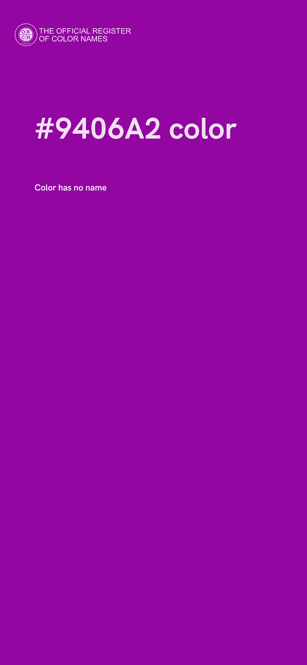 #9406A2 color image