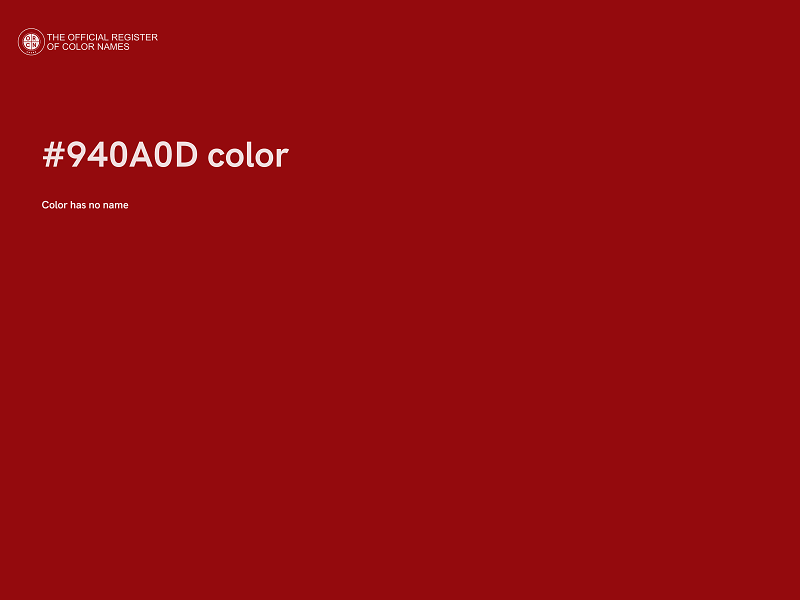 #940A0D color image