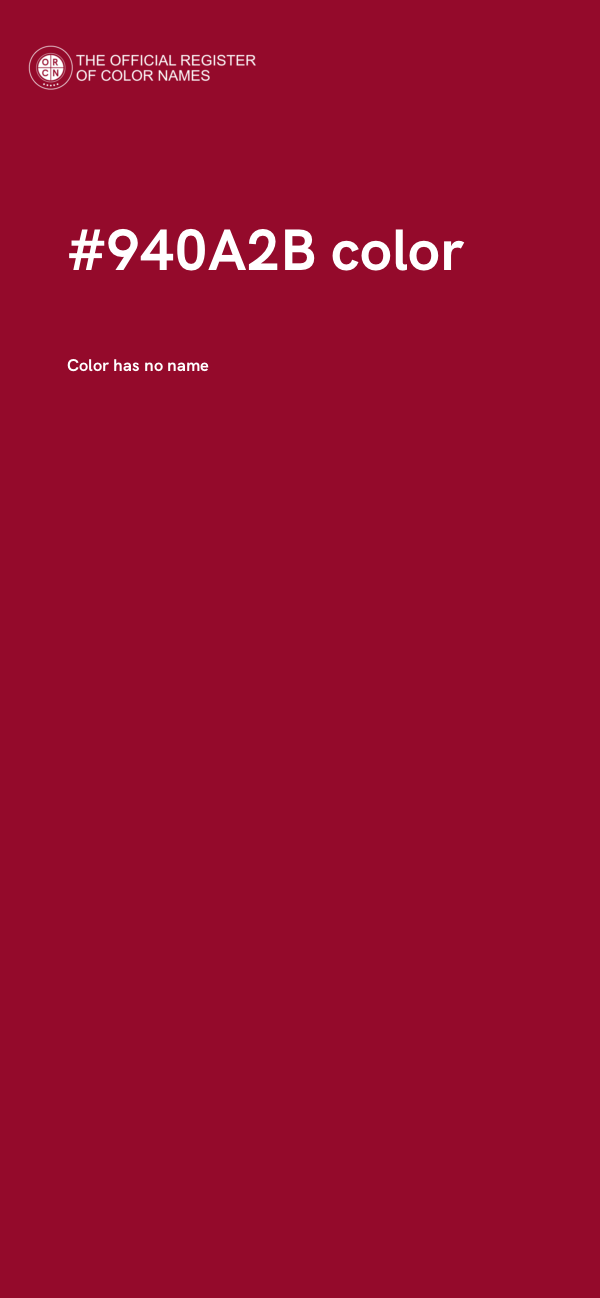 #940A2B color image