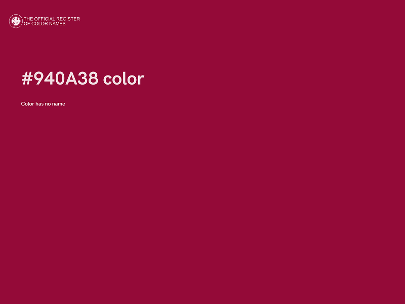 #940A38 color image