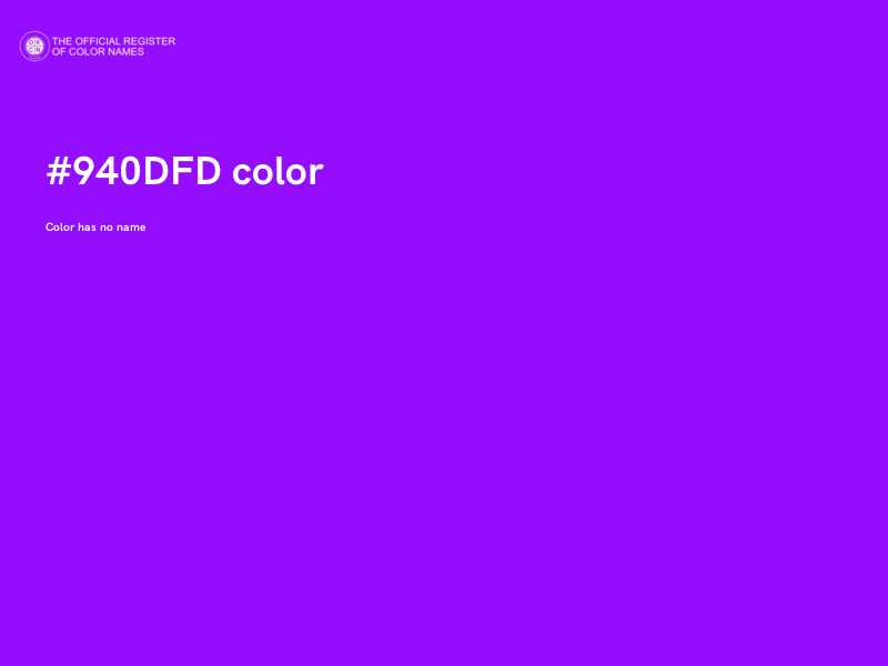 #940DFD color image