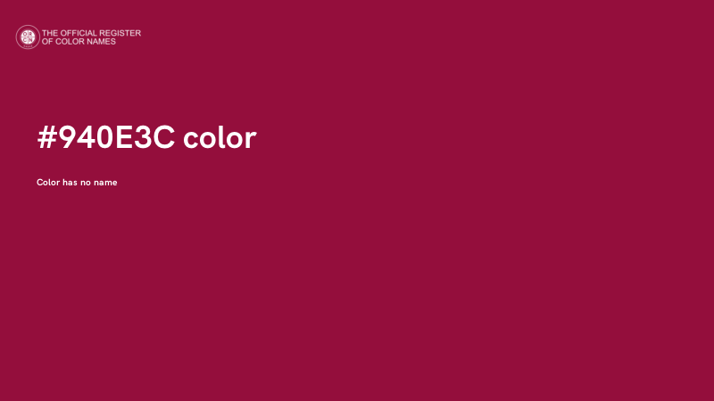 #940E3C color image