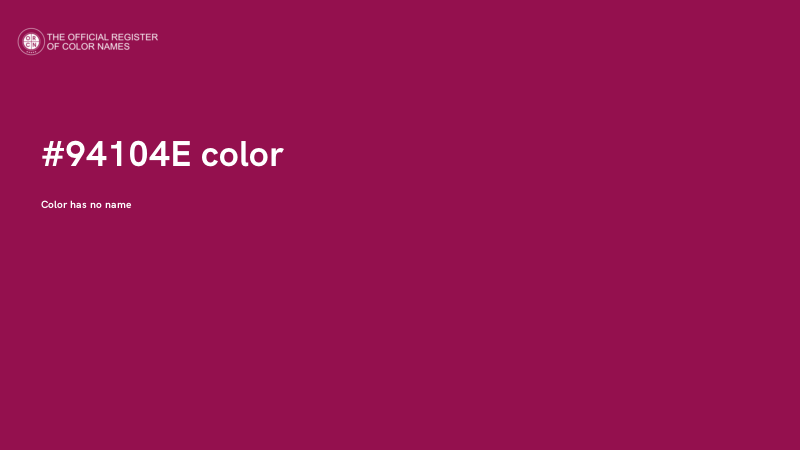 #94104E color image