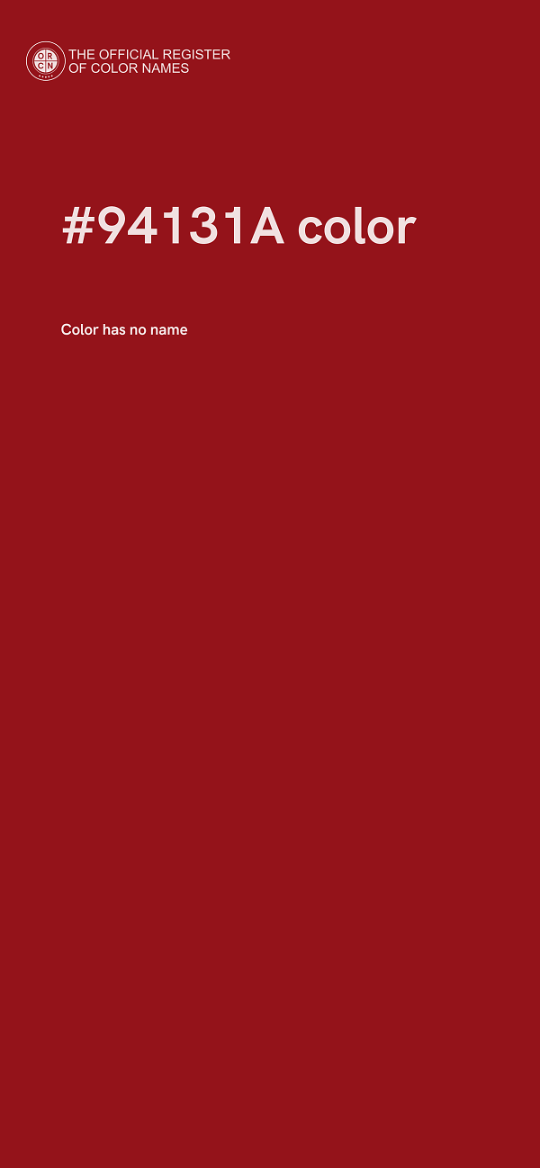 #94131A color image