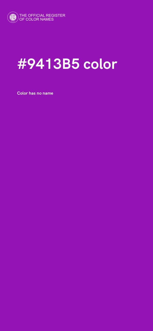 #9413B5 color image